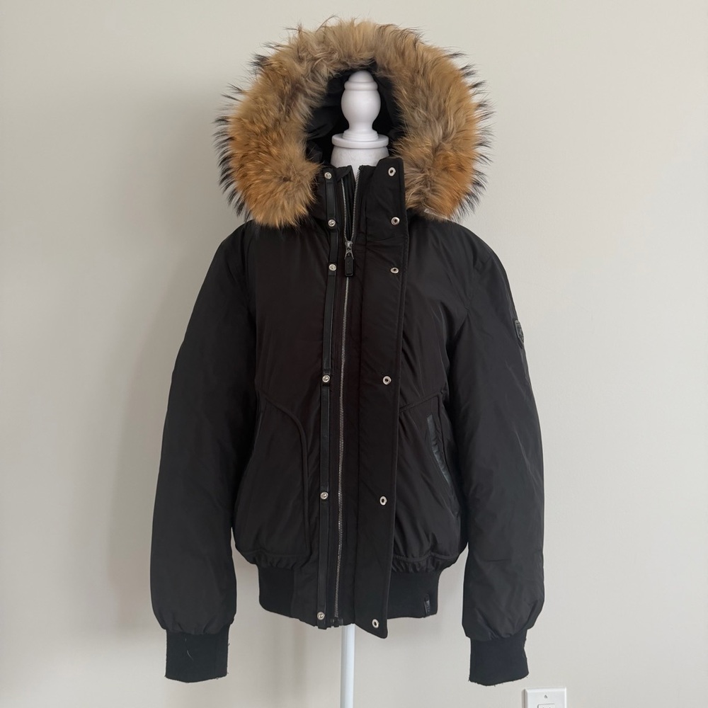 NEW S Rudsak Real Fur Men’s Bomber Jacket